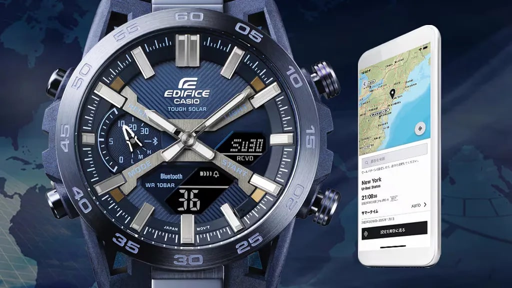 Ceas Barbati, Casio Edifice, Bluetooth Smartphone Link ECB-2000CB-2AEF